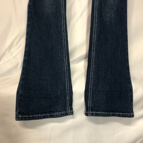 Premiere Embellished Star Jeans 5/6R Denim Bling Boot Cut Low Rise - Picture 10 of 14